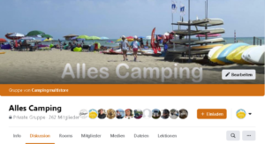 Facebook-Gruppe – 🏕 „Alles Camping„